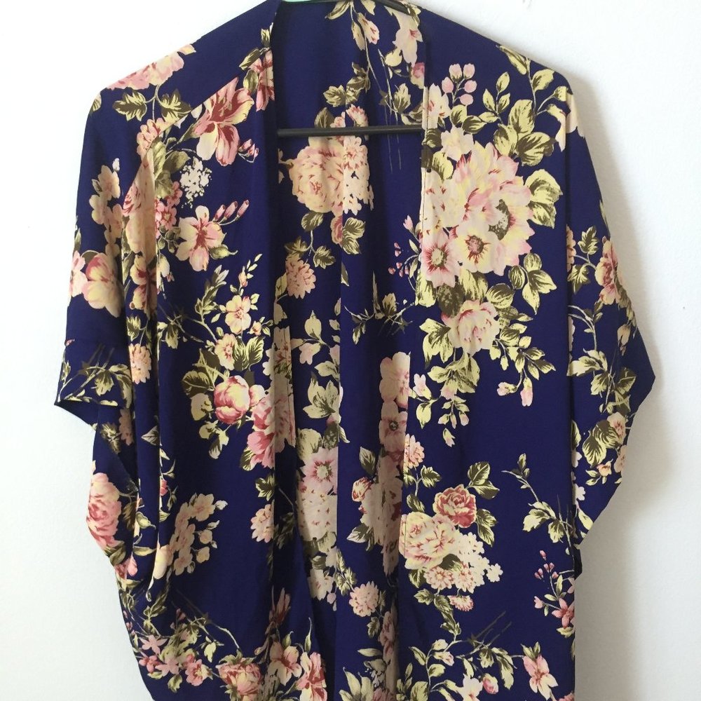 floral cardigan